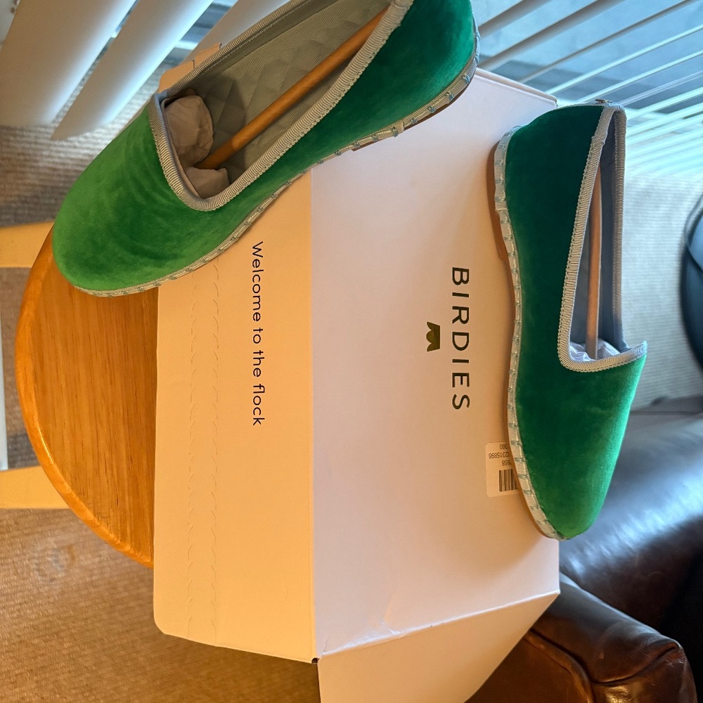 Birdies The Heron Kelly Green Velvet